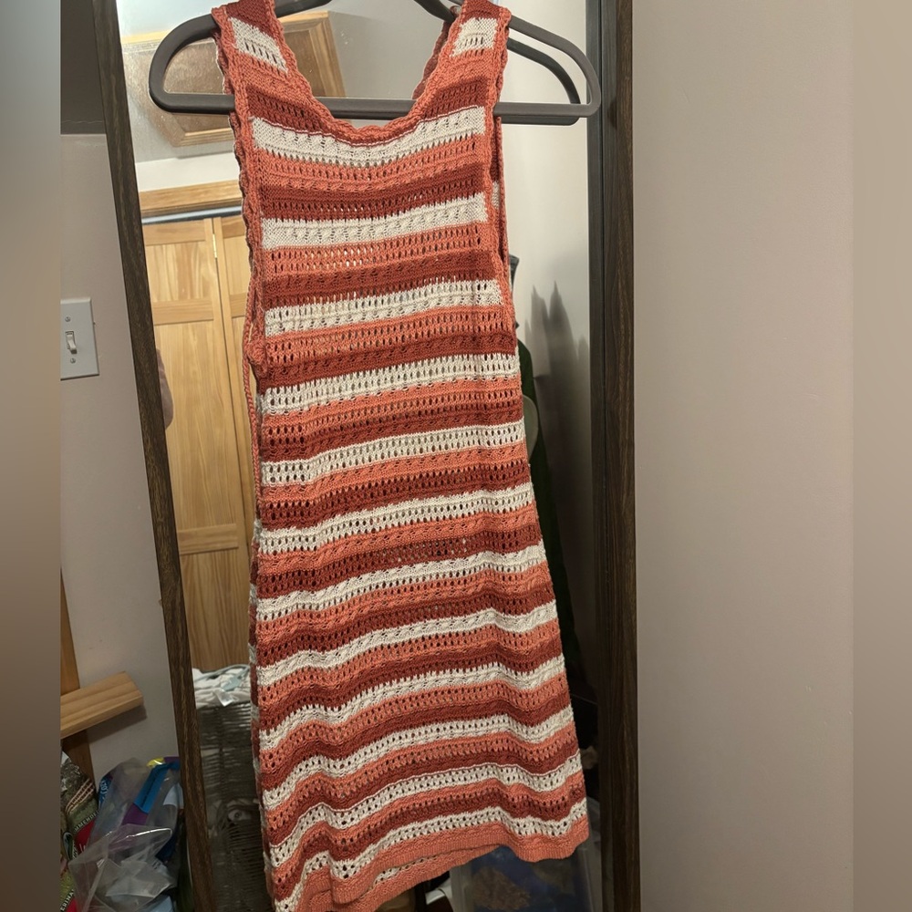 American Eagle Crochet Beach Cover Up Dress